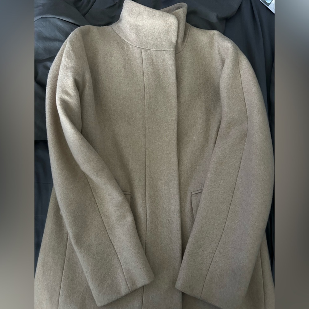 J. Crew Classic Tan Wool Coat
